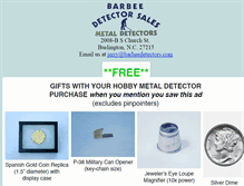 Tablet Screenshot of barbeedetectors.com